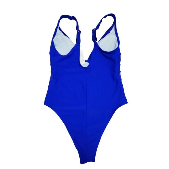 Cupshe Womens Blue One-Piece Swimsuit Size 1X Nylon & Elastane - Picture 4 of 5